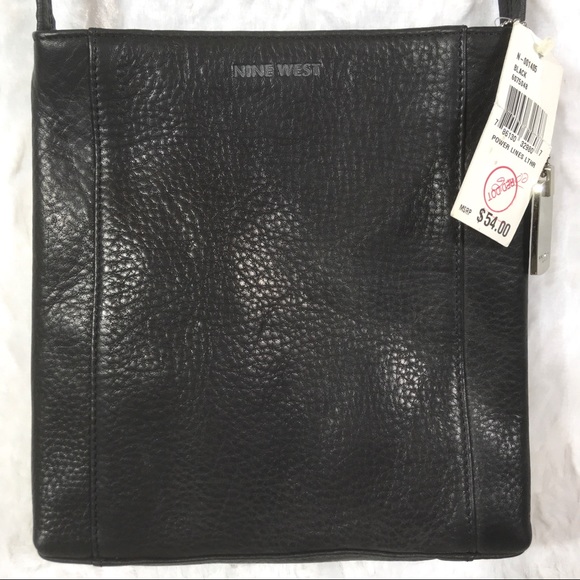 Nine West Handbags - New! Nine West Black Leather Satchel Shoulder Bag